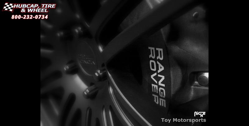 vehicle gallery/land rover sport niche touring 23.00x105  Brushed | Gloss Clear | Polished Lip wheels and rims